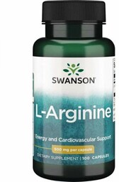 SWANSON L-Arginine 500 mg (100 kaps.)