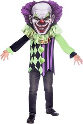 Amscan 9907119 - kostium dziecięcy Horror Clown, koszulka