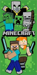 Jerry Fabrics Ręcznik plażowy 70x140 Minecraft Let s