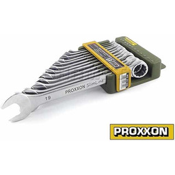 PROXXON Zestaw kluczy SLIM-LINE, płasko-oczkowe - 12 sztuk