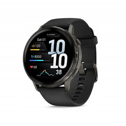 Garmin Venu 4 45 mm Czarny z paskiem