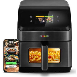 ICOOOK Air Fryer Frytkownica beztłuszczowa MFR-IC-01 Czarny 6.5l,