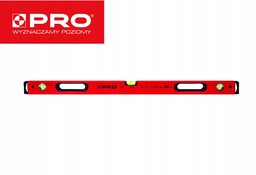 Pro Poziomica PRO800 100CM Uchwyty Malowana Czerwona Poziomnica