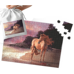 Puzzle Tradycyjne - Słodki Konik Koń Stajnia Wzory