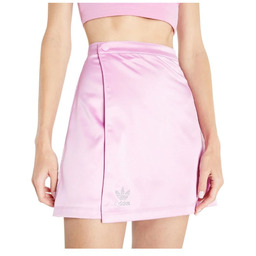 Spódnica damska Adidas Wrap różowa satynowa trapezowa-XS
