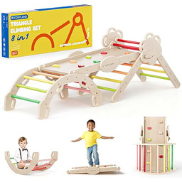 COSYLAND Montessori Rusztowanie do Wspinaczki  Trójkąt ze