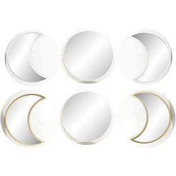 Lustro ścienne marki DKD Home Decor pozłacany srebrny