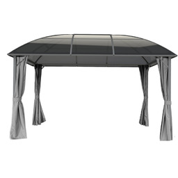 Metalowa altana Dominikana 3x4 z zasłonami Garden Point