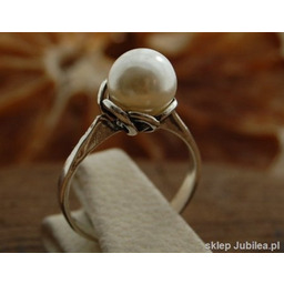 OFELIA - srebrny pierścionek z perłami