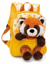 Nici 49854 Plecak 21x26cm żółty maskotka Panda czerwona