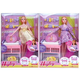 Lalka w Ciąży Łóżeczko i Akcesoria Klasyczna Lalka