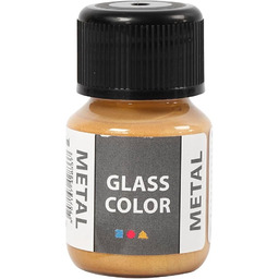 Creativ Company Kolor szkła metaliczny, 35 ml, złoty