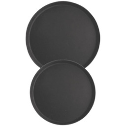 Stalgast Antypos lizgowa taca kelnerska Ø355x(h)25 mm, czarna