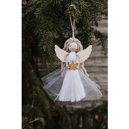 Pakamera Aniołek z makramy