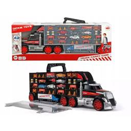 Dickie City. Ciężarówka-walizka z pojazdami Dickie Toys