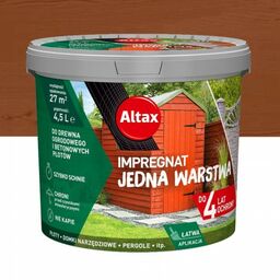 ALTAX Impregnat Jedna Warstwa 4,5L cedr do drewna