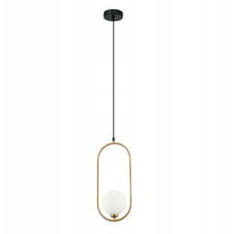 Lampa Wisząca Lupus Brązowa Elegancja Italux