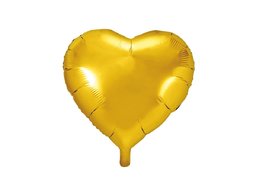 Balon foliowy Serce złote - 45 cm -