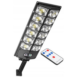 Lampa Solarna Led 2200W Ogrodowa Z Czujnikiem Ruchu