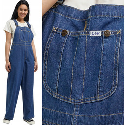 Lee Loose Bib Indigo Rush Ogrodniczki Luźne Damskie