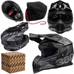 KASK MOTOCYKLOWY CROSS ENDURO DLA DZIECI HOMOLOGACJA BEZPIECZNY