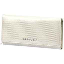 Lakierowany damski portfel skórzany duży Gregorio