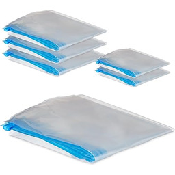 Relaxdays Worki próżniowe na ubrania, zestaw 6 sztuk,