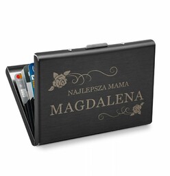 Etui na karty wizytówki z grawerem dla mamy