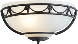 Elstead Lighting Kinkiet ścienny szklany Carisbrooke CB-WU-BLACK Elstead