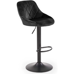 Elior Czarny tapicerowany hoker z regulacją wysokości D7-C41