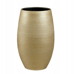smukła wysoka donica waza złota ceramiczna Porto Vase