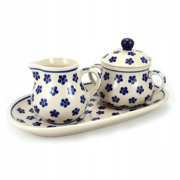 Zestaw cukierniczka i mlecznik Ceramika Artystyczna Bolesławiec
