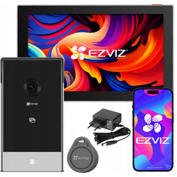 Zestaw Wideodomofon WiFi Ezviz 2-Żyłowy Dotykowy 7'' Aplikacja