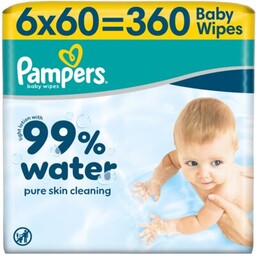 PAMPERS Chusteczki nawilżane Aqua (360 szt.)