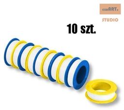 TAŚMA TEFLONOWA PTFE USZCZELNIAJĄCA 10 szt x 8