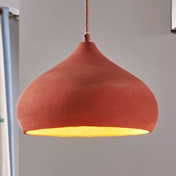 Lindby Piękna lampa wisząca Fiona, terracotta