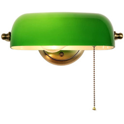 Kinkiet Abigali Bankierka E27 vintage zielony ABIGALI-BANKER-K-G-E27 -