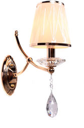 LAMPA ŚCIENNA KINKIET KRYSZTAŁOWY ZŁOTY DOMINNI W1