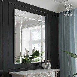 LUSTRO ŚCIENNE Fazis Opti White w lustrzanej fazowanej