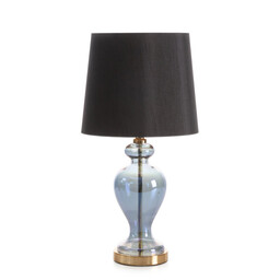 Eurofirany Lampa dekoracyjna 21x48 Emilio 02 czarna złota