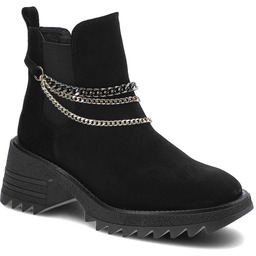 Karino Czarne Botki Damskie Stylowe Obuwie