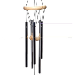 Drewniany wiatr z metalowymi rurami 58 cm Chime