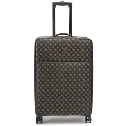 Walizka duża Guess Peony Travel TMPEON P3302 Brązowy