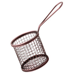 AMBITION Koszyk do frytek okrągły, kolor - miedź