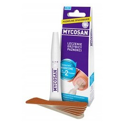 MYCOSAN SERUM 10ML+10 PILNICZKÓW 1ZESTAW,grzybica paznokci, duże opakowanie