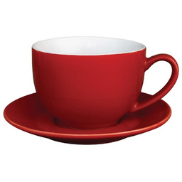 Olympia Filiżanka do cappuccino czerwona 340 ml, Cafe