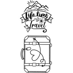 STAMPERIA INTERNATIONAL, KFT Znaczki przylegające, czas życia walizki