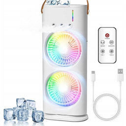Nawilżacz Przenośny Klimatyzator 4w1 Wentylator Wiatrak Usb