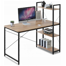 Biurko z nadstawką gamingowe loft rustykalne drewno