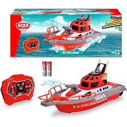 Dickie Toys Łódź Zdalnie Sterowana, Motorówka Straż pożarna